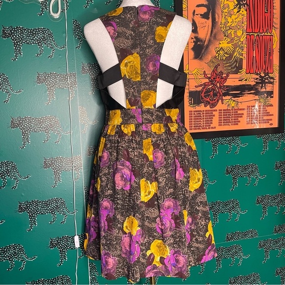 Anthropologie Twinkle By Wenlan Cotton and Silk Blend Floral Dress Size 6 - Picture 3 of 10